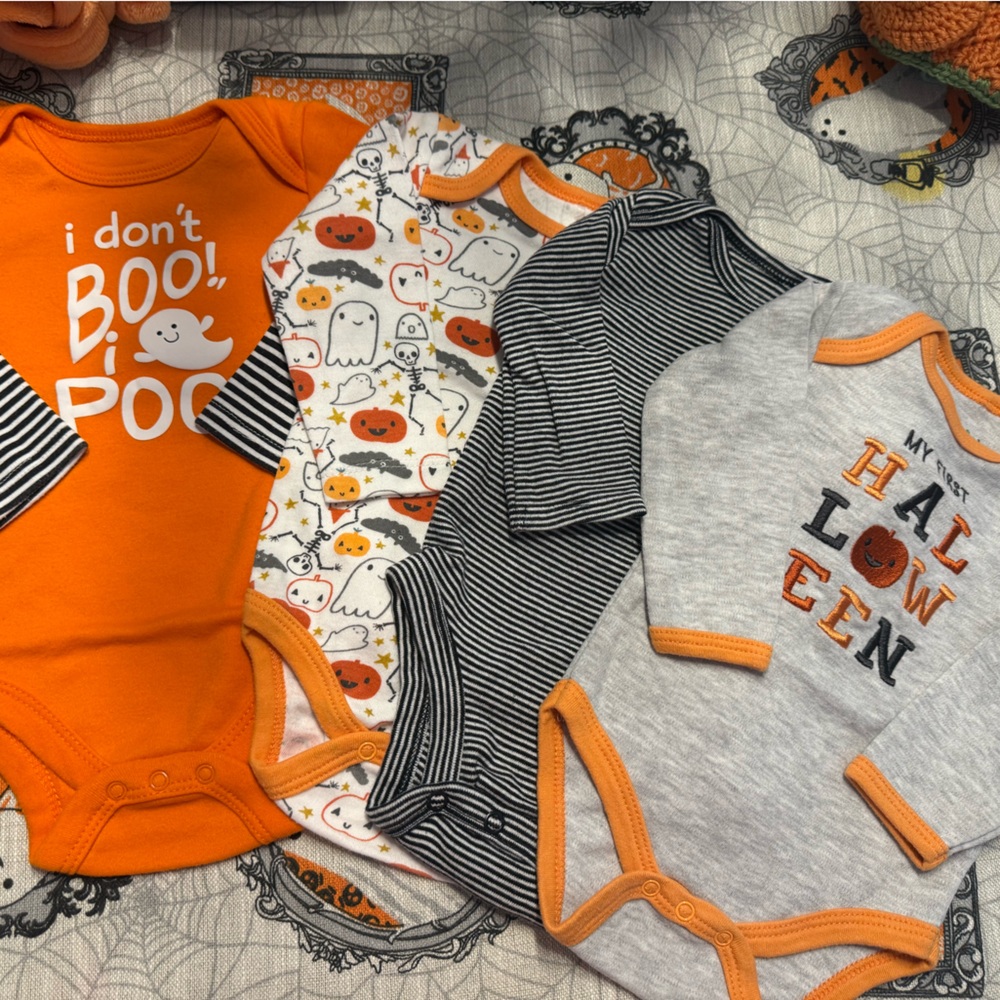Halloween Baby Bodysuit Set